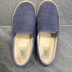 UGG Women’s Espadrille Slip On Loafer. Size 6.5. Blue.